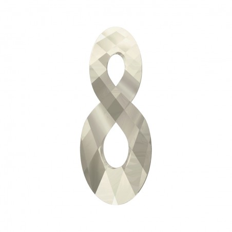 Swarovski 6792 Infinity Pendant 18mm Crystal Silver Shade