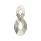 Swarovski 6792 Infinity Pendant 18mm Crystal Silver Shade
