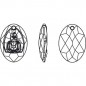 Swarovski 6871 Buddha Pendant 28x19.8mm Crystal Silver Night