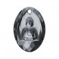 Swarovski 6871 Buddha Pendant 28x19.8mm Crystal Silver Night