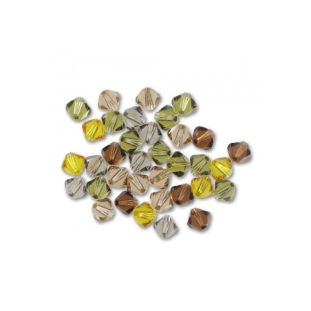 Swarovski 5328 4mm MIX Aquaterra 50ks