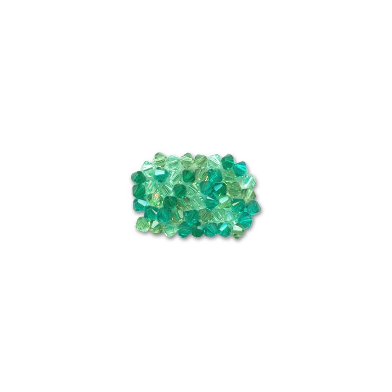 Swarovski 5328 4mm MIX Green 50ks
