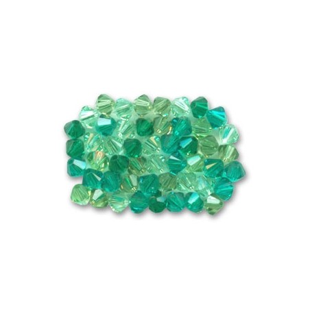 Swarovski 5328 4mm MIX Green 50ks
