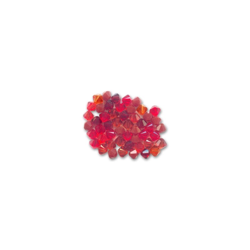 Swarovski 5328 4mm MIX Red 50ks