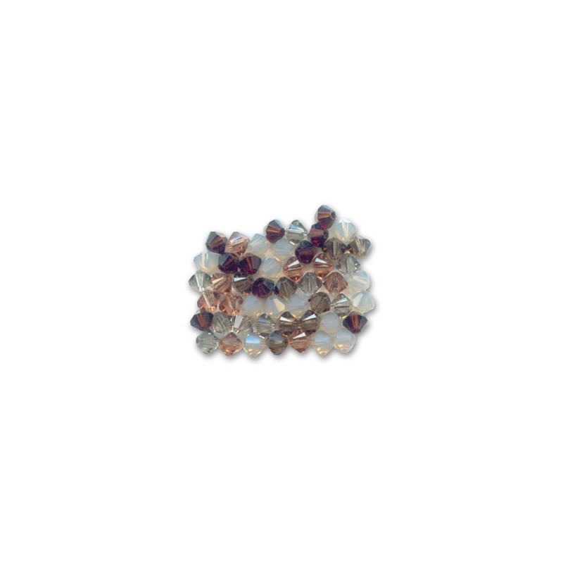 Swarovski 5328 4mm MIX Brown 50ks