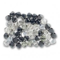 Swarovski 5328 4mm MIX Grey 50ks