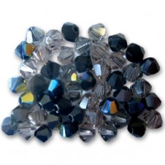 Swarovski 5328 4mm MIX Black 50ks