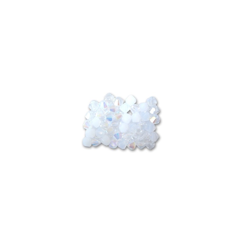 Swarovski 5328 4mm MIX White 50ks