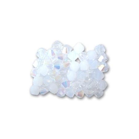Swarovski 5328 4mm MIX White 50ks