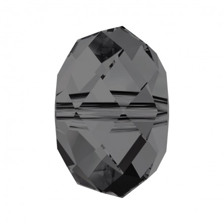 Swarovski 5040 Briolette Bead 6mm Crystal Silver NIght 1ks