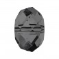 Swarovski 5040 Briolette Bead 8mm Crystal Silver Night 1ks