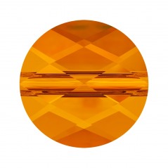 Swarovski 5052 Mini Round Bead 8mm Tangerine 1ks