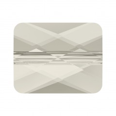 Swarovski 5055 Mini Rectangle Bead 8x6mm Crystal Silver Shade 1ks