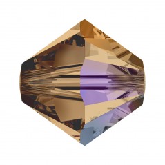 Swarovski 5328 4mm Light Smoked Topaz AB