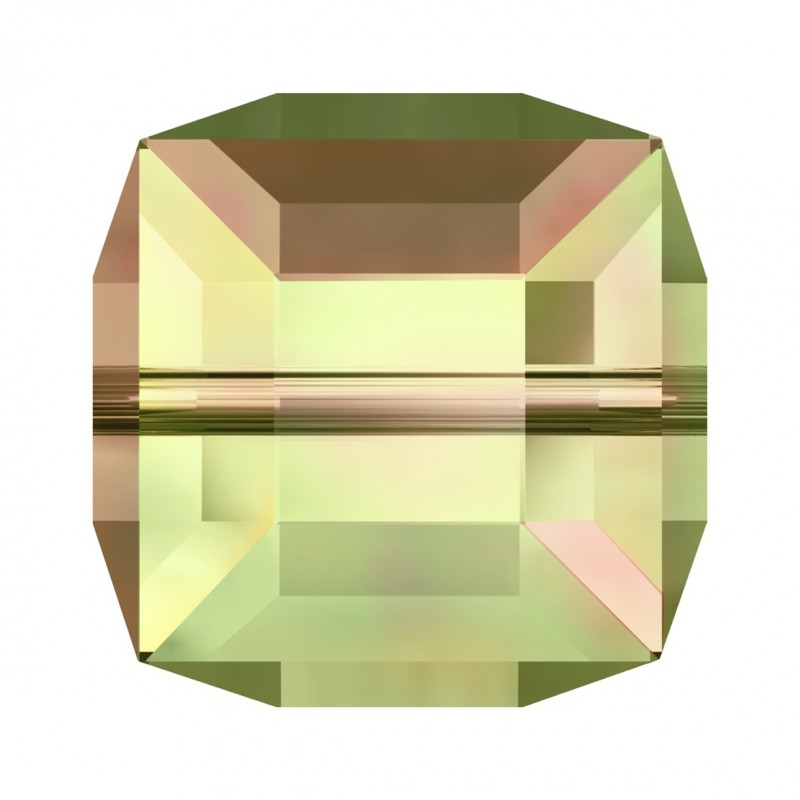 Swarovski 5601 Cube Bead 6mm Luminous Green 1ks
