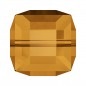Swarovski 5601 Cube Bead 6mm Topaz 1ks