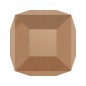 Swarovski 5601 Cube Bead 6mm Crystal Rose Gold 1ks