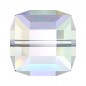 Swarovski 5601 Cube Bead 8mm Crystal AB 1ks