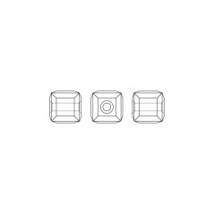 Swarovski 5601 Cube Bead 8mm Crystal Vitrail Medium 1ks