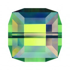 Swarovski 5601 Cube Bead 8mm Crystal Vitrail Medium 1ks