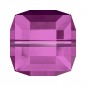 Swarovski 5601 Cube Bead 8mm Fuchsia 1ks