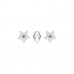 Swarovski 5714 Star Bead 8mm Crystal AB 1ks