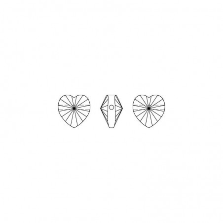 Swarovski 5742 Heart Bead 10mm Crysta 1ks