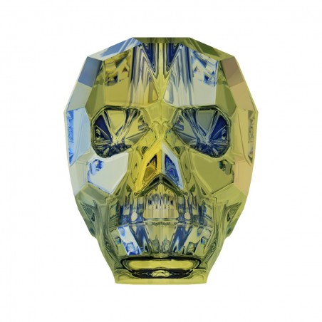Swarovski 5750 Skull Bead 13mm Crystal Iridescent Green 1ks