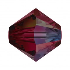 Swarovski 5328 4mm Ruby AB