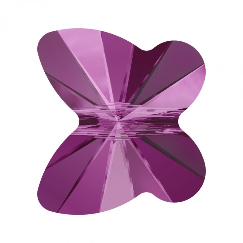 Swarovski 5754 Butterfly Bead 6mm Fuchsia 1ks