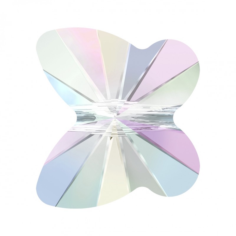 Swarovski 5754 Butterfly Bead 6mm Crystal AB 1ks