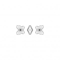 Swarovski 5754 Butterfly Bead 8mm Crystal Iridescent Green 1ks