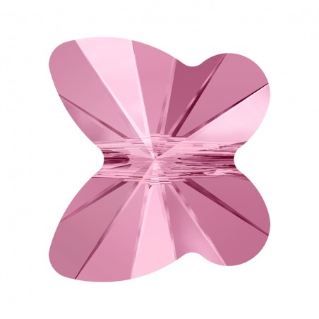 Swarovski 5754 Butterfly Bead 8mm Light Rose 1ks