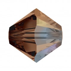 Swarovski 5328 4mm Smoked Topaz AB