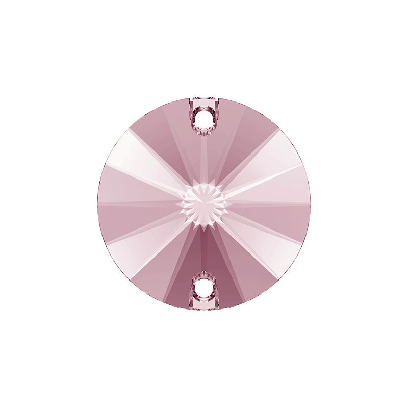 Swarovski 3200 Rivoli Sew-on 10mm Light Rose 1ks