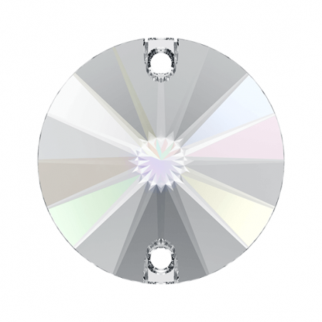 Swarovski 3200 Rivoli Sew-on 10mm Crystal AB 1ks