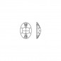 Swarovski 3210 Oval Sew-on 10x7mm Crystal 1ks