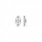 Swarovski 3223 Navette Sew-on 12x6mm Jet 1ks