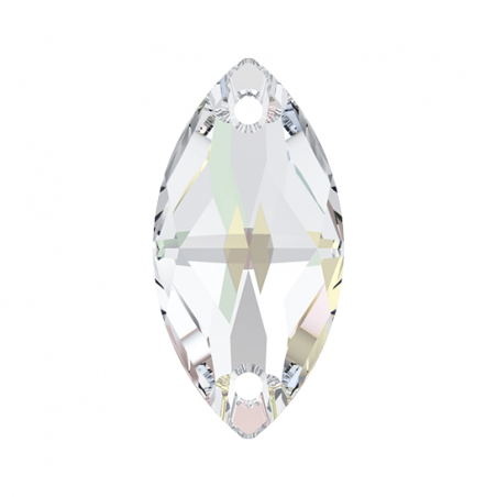 Swarovski 3223 Navette Sew-on 12x6mm Crystal AB 1ks