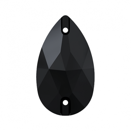 Swarovski 3230 Drop Sew-on 12x7mm Jet 1ks