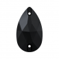 Swarovski 3230 Drop Sew-on 12x7mm Jet 1ks
