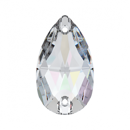 Swarovski 3230 Drop Sew-on 12x7mm Crystal AB 1ks