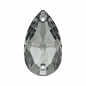Swarovski 3230 Drop Sew-on 12x7mm Crystal Silver Night 1ks