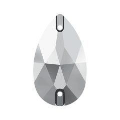 Swarovski 3230 Drop Sew-on 18x10.5mm Crystal Light Chrome 1ks