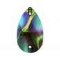 Swarovski 3230 Drop Sew-on 18x10.5mm Crystal Rainbow Dark 1ks